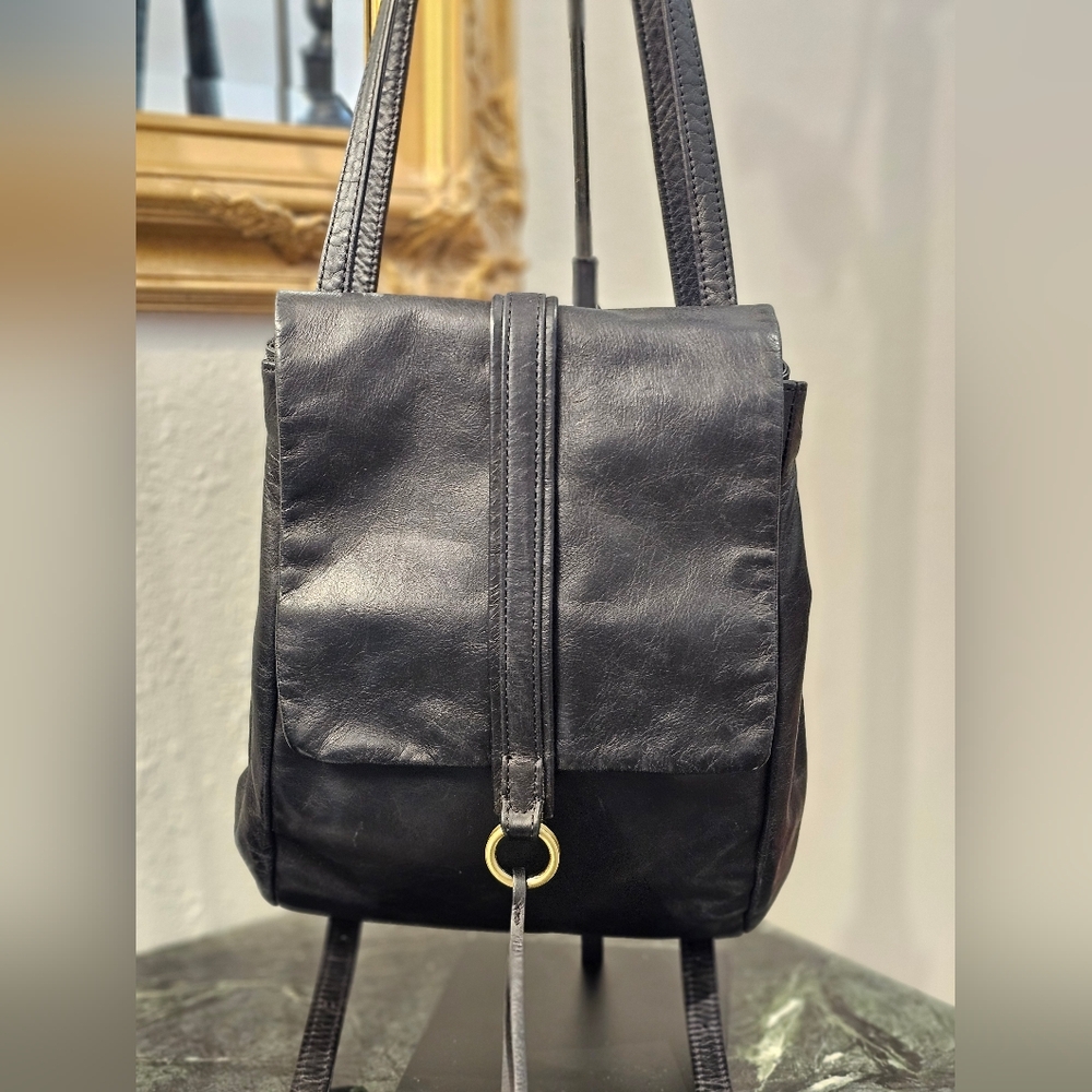 Hobo Midnight Leather Backpack - image 1